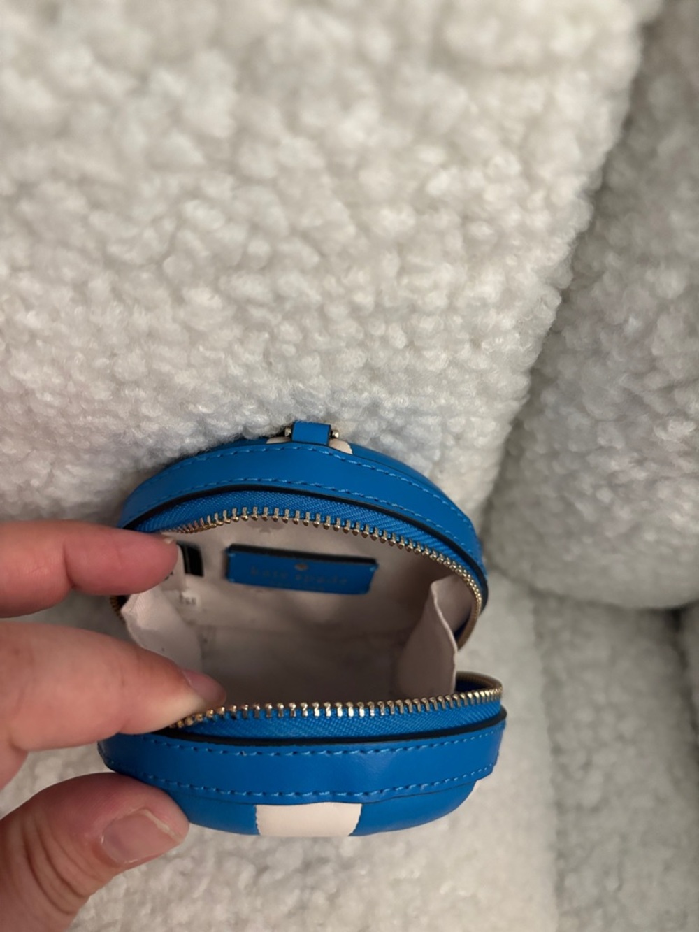 kate spade Blue and White Striped AirPod Case - Picture 10 of 10
